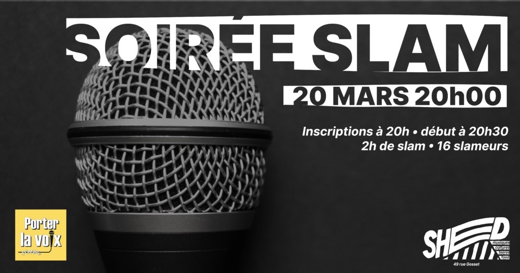 Soirée slam shed reims