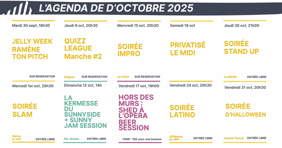AGENDA OCTOBRE 25